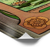 Bloemen water van Élisabeth Sonrel Perfect Poster (Hoek)