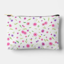 Bloemen Waterverf Accessoire Pouch Gift voor Mam