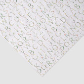 Bloemen Waterverf alfabet Tissuepapier (Detail)