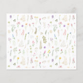 Bloemen Waterverf Alphabet Well Wensen voor Baby (Achterkant)