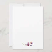 Bloemen Waterverf Blush Rozen Dank u kaart (Achterkant)