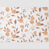 Bloemen Waterverf Boho Perzik Modern Vine Decoupag Tissuepapier (Voorkant)