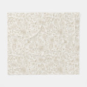 Bloemen waterverf geschetst fleece deken (Voorkant (Horizontaal))