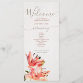 Bloemen Waterverf Lillies Terracotta Programma (Voorkant)