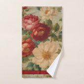 Bloemen Waterverf Modern Collectie Bad Handdoek (Handdoek)