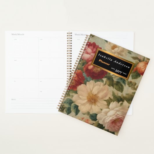 Bloemen Waterverf Modern Collectie Planner (Display)