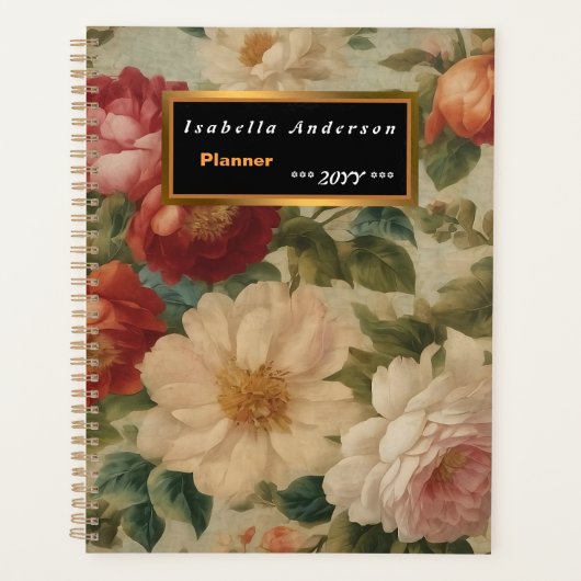Bloemen Waterverf  Modern Collectie Planner (Voorkant)