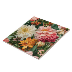 Bloemen Waterverf  Modern Collectie Tegeltje