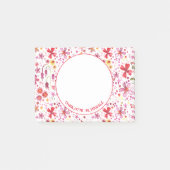 Bloemen Waterverf Modern gepersonaliseerd Post-it® Notes (Voorkant)