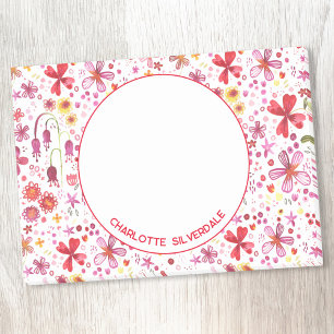 Bloemen Waterverf Modern gepersonaliseerd Post-it® Notes