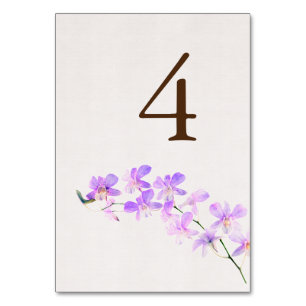 Bloemen Waterverf Orchideeën Terracotta Bruiloft Kaart