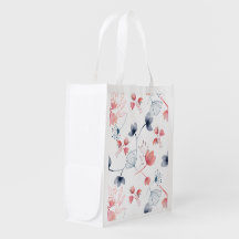 Bloemen Waterverf Print - Wit BKGRD