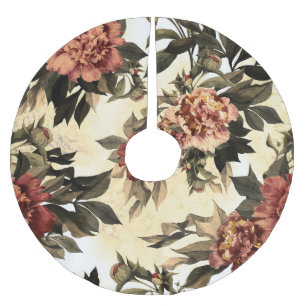 Bloemen Waterverf Rozen, pioenen patroon. Kerstboom Rok