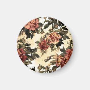 Bloemen Waterverf Rozen, pioenen patroon. Magneet