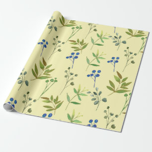 Bloemen Waterverf Schattigee Gift Ideeën 1 Cadeaupapier