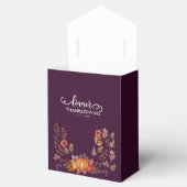 Bloemen Waterverf Thanksgiving Diner Bedankdoosjes (Geopend)