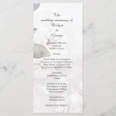 Bloemen waterverf wildflower roos pioen bruiloft programma (Achterkant)