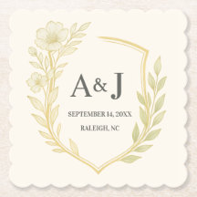  Bloemen Wedding Crest Monogram Laurel Krans