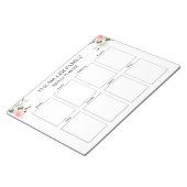 Bloemen - Weekplanner Custom Notitieblok (Schuin)