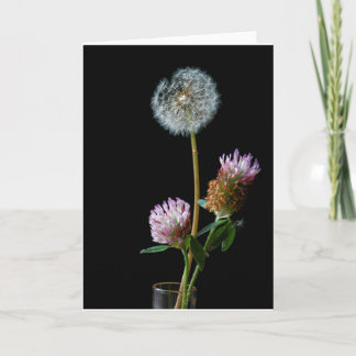 Bloemen Wenskaart klaar om te personaliseren Bedankkaart