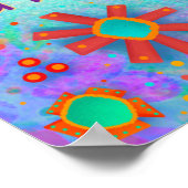  Bloemen Wie je bent Quote Inspirivity Poster (Hoek)