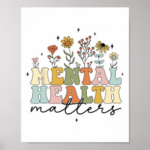 Bloemen Wildbloem Geestelijke gezondheidsproblemen Poster
