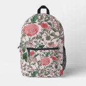 bloemen, wilde bloemen en papavers bedrukte rugzak (Voorkant)