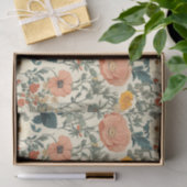  bloemen, wilde bloemen en papavers tissuepapier (Geschenk)
