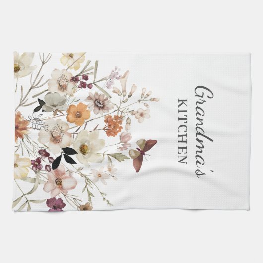 Bloemen Wildflower Oma Keuken Handdoeken (Horizontaal)