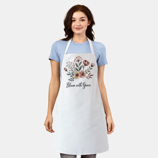  Bloemen Wildflower Tuinders Schort (Gedragen)