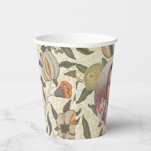  Bloemen William Morris Fruit Art Nouveau Papieren Bekers (Rechts)