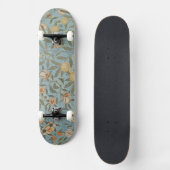  Bloemen William Morris Fruit Blue Floral Skateboard (Voorkant)