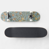  Bloemen William Morris Fruit Blue Floral Skateboard (Horizontaal)