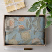 Bloemen William Morris Fruit Blue Floral Tissuepapier (Geschenk)