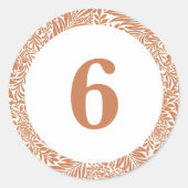  Bloemen William Morris Willow Bough Brown Ronde Sticker (Voorkant)