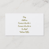 Bloemen winkel Visitekaartje (Achterkant)