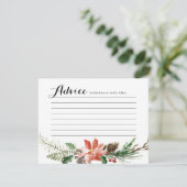 Bloemen Winterdouche Modern advies Kaart (Staand voorkant)