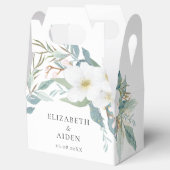 Bloemen, Wit, Huwelijksdoos geschenkdoos Bedankdoosjes (Geopend)