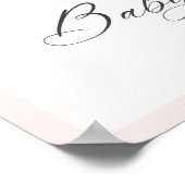 Bloemen Witte Boog Baby in Bloom Baby shower Welko Poster (Hoek)
