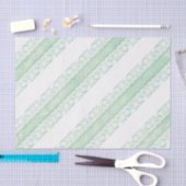 Bloemen witte kant groene bruiloft cadeau weefsel tissuepapier (Craft)