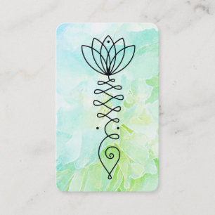*~* Bloemen Yoga Hart pioenroos Bloem Reiki Lotus Visitekaartje