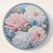 Bloemen Zandsteen Onderzetter (Voorkant)