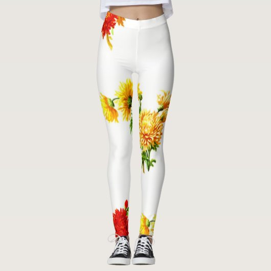 Bloemen | Zazzle_Growshop. Leggings (Voorkant)