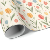 Bloemen zijn de ware taal van de liefde cadeaupapier (Rol Hoek)