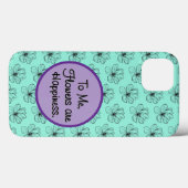 Bloemen zijn geluk Case-Mate iPhone case (Achterkant (horizontaal))