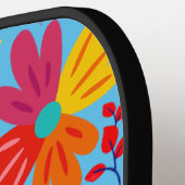Bloemen zo helder pickleball paddle (Links Detail)