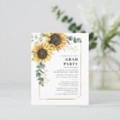 Bloemen Zonnebloem Eucalyptus 2025 Afstudeerfeest (Staand voorkant)