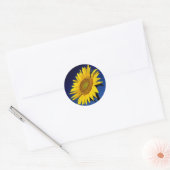 Bloemen Zonnebloem Gele Zonnebloemen Bloem Bruilof Ronde Sticker (Envelop)