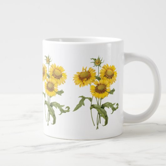 bloemen zonnebloem met bloemen door roodoute jumbo beker (Rechts)