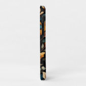 Bloemen zwart elegant Case-Mate iPhone case (Achterkant/links)